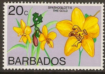 Barbados 1974 20c Orchids Series. SG493b.