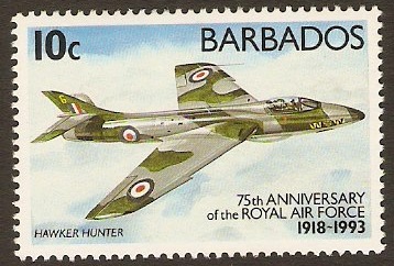 Barbados 1993 10c RAF Series. SG991.