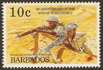 Barbados 1995 10c WWII Anniversary Series. SG1048.
