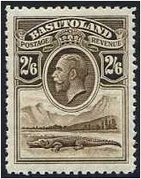 Basutoland 1933 2s.6d Sepia. SG8.
