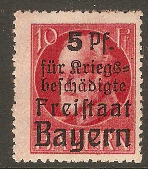 Bavaria 1919 10pf +5pf War Wounded Series. SG250. - Click Image to Close