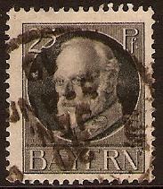 Bavaria 1914 25pf Grey - King Ludwig III. SG183A.