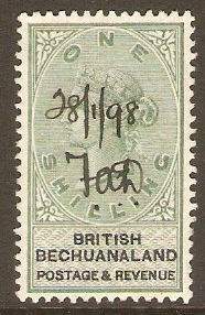 Bechuanaland 1888 1s Green and black. SG15.