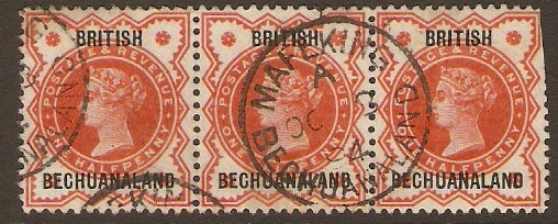 Bechuanaland 1888 d Vermilion. SG9. - Click Image to Close
