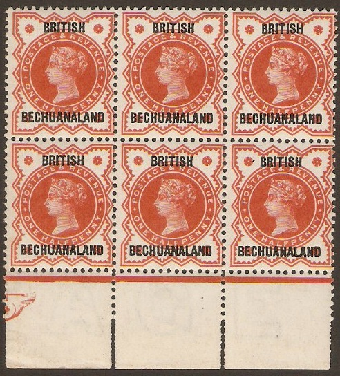 Bechuanaland 1888 d Vermilion. SG9.