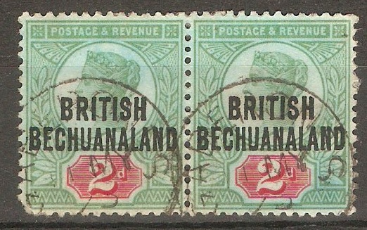 Bechuanaland 1891 2d Grey-green and carmine. SG34.