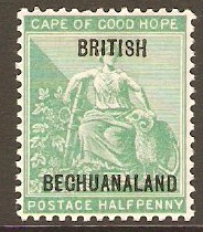 Bechuanaland 1897 d Yellow-green. SG57.