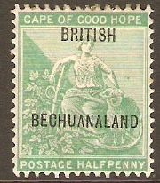 Bechuanaland 1897 d Yellow-green. SG58.