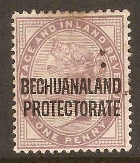 Bechuanaland 1897 1d Lilac. SG61.