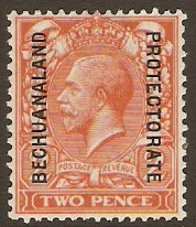 Bechuanaland 1913 2d Reddish orange. SG76.