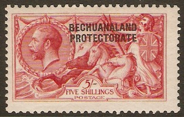 Bechuanaland 1913 5s Rose-carmine. SG84.