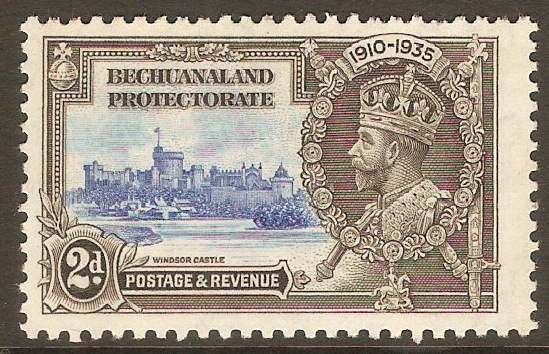 Bechuanaland 1935 2d Silver Jubilee Stamp. SG112.
