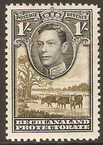 Bechuanaland 1938 1s Black and brown-olive. SG125.