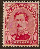 Belgium 1915 10c carmine. SG173.