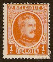 Belgium 1922 1c orange. SG349.
