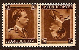 Belgium 1936 70c bistre-brown. SG745a.