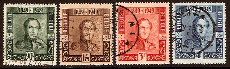 Belgium 1949 Stamp Centenary Set. SG1271-SG1274. - Click Image to Close