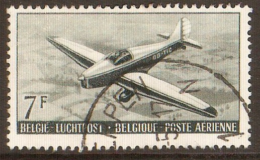 Belgium 1951 7f Slate-green - Aircraft. SG1371.