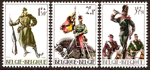Belgium 1964 Invasion Anniversary. SG1896-SG1898.