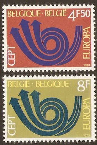 Belgium 1973 Europa Stamps Set. SG2305-SG2306.