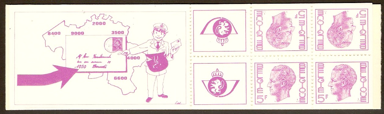 Belgium 1973 5f Stamp Booklet. SG2338b. - Click Image to Close