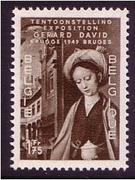 Belgium 1949 1f.75 Brown. SG1276.