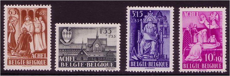 Belgium 1948 Achel Abbey Fund Set. SG1232-SG1235.