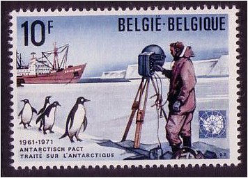 Belgium 1971 Antarctic Treaty Stamp. SG2230.