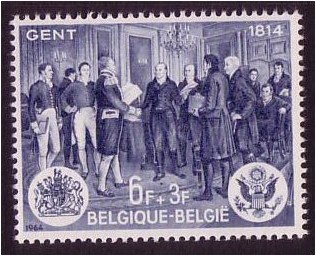 Belgium 1964 Treaty of Ghent Stamp. SG1888.