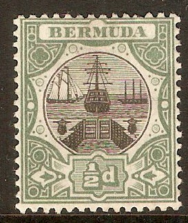 Bermuda 1902 d Black and green. SG31. - Click Image to Close