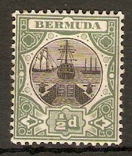 Bermuda 1902 d Black and green. SG31.