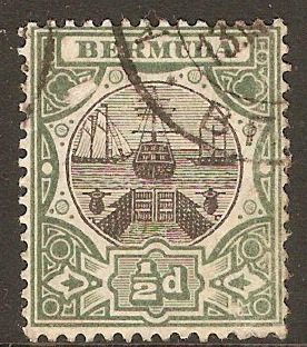 Bermuda 1902 d Black and green. SG35. - Click Image to Close