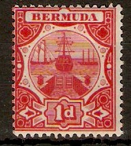 Bermuda 1906 1d Red. SG38.