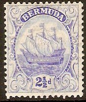 Bermuda 1910 2d Blue. SG48.