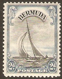 Bermuda 1936 2d Black and pale blue. SG101.