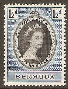 Bermuda 1953 Coronation Stamp. SG134.