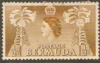 Bermuda 1953 d Yellow-olive. SG135a.