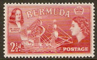 Bermuda 1953 2d Rose-red. SG139.