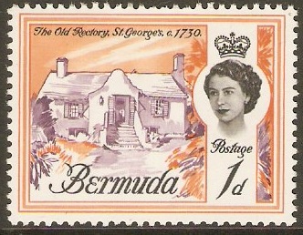 Bermuda 1962 1d Reddish purple, black and orange. SG163.