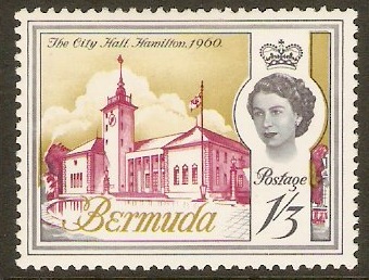 Bermuda 1962 1s.3d Lake, grey and bistre. SG172.