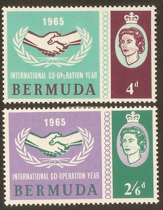 Bermuda 1965 Int. Cooperation Year set. SG187-SG188.