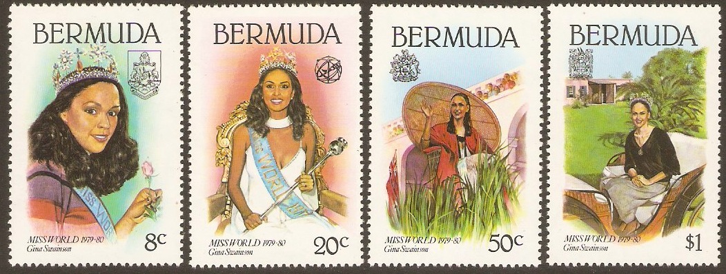 Bermuda 1980 Miss World Set. SG421-SG424.