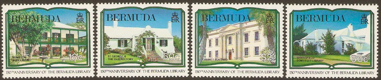 Bermuda 1989 Library Anniversary Set. SG599-SG602.