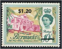 Bermuda 1970 $1.20 on 10s. Definitive Stamp. SG247.