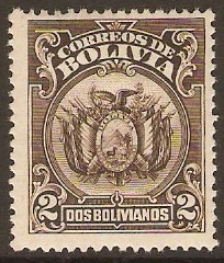 Bolivia 1923 2b Brown. SG164.