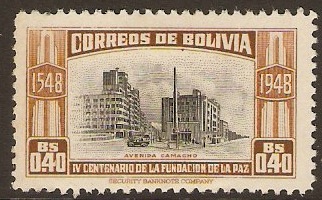 Bolivia 1951 20c La Paz Foundation Series. SG511.