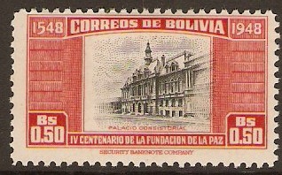 Bolivia 1951 50c La Paz Foundation Series. SG514.