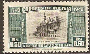 Bolivia 1951 50c La Paz Foundation Series. SG524.