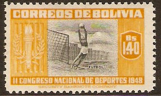Bolivia 1951 1b.40 Sport Series. SG534.