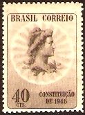 Brazil 1946 New Constitution Stamp. SG734.